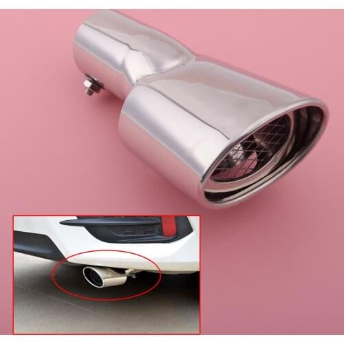 Chrome Rear Exhaust Pipe Muffler End Tail Tip Accessories Car Stainless Steel Fit for Honda Civic 2016 2017 2018 2019