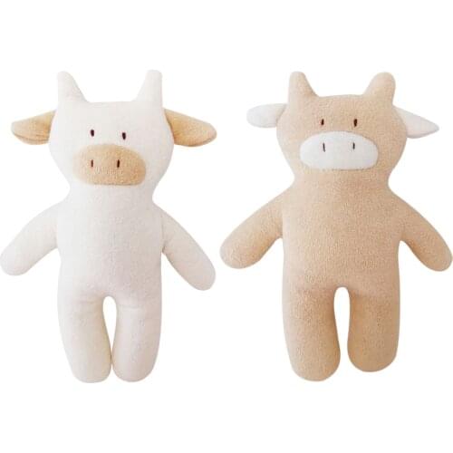 Hot Sale Cuddly Cartoon Calf Simulation Pet Plush Toy Adorable Stuffed Animal Snuggle Toy Stuffed Doll For Baby Children Gifts