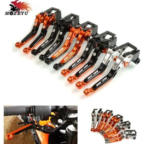 For RC125 Motorcycle multi-speed adjustable CNC accessories brake clutch lever RC 125 2015 2016 2017 rc125