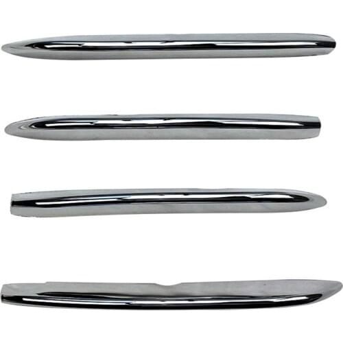 Front Fog Lamps Cover Grille Slats Sticker Decoration Strips for Mercedes -Benz C Class CLA C118 CLA200 260 2020+ Chrome