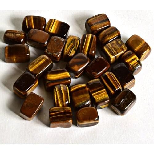 100g Natural tiger eye Tumbled Stone Healing Reiki Crystal Chakra Home Decor Garden Flower Decorative Irregular Stone