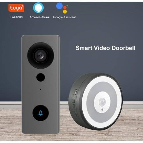 2021 NEUE Tuya Drahtlose 1080P WIFI High Definition Visuelle Intelligente Nacht Licht PIR Motion Türklingel Kamera Stimme Interc