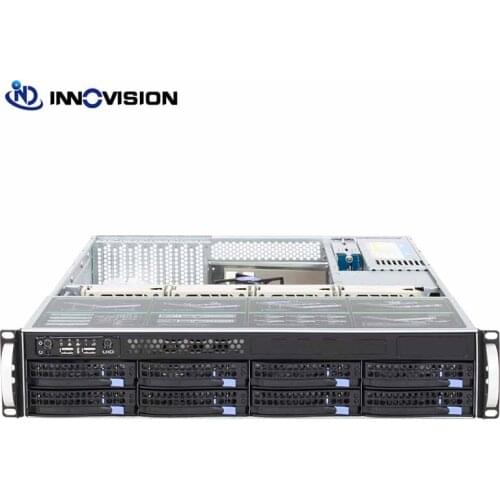 New 650MM depth 8 Bays hot swap server case support ATX mother board and 8x3.5/2.5 inch HDD