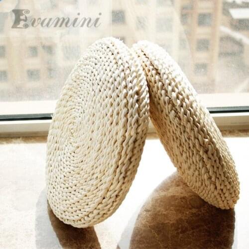 Tatami futon Cattail meditation cushion thickening yoga circle corn husk straw braid mat bay window futon japanese style