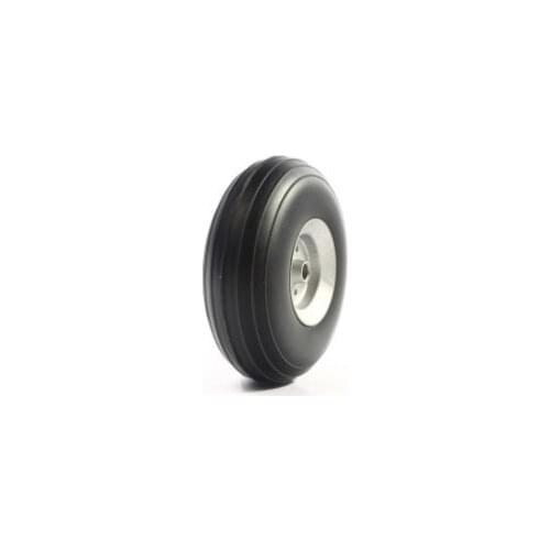 RC Airplane PU wheel with Dia-Casting Aluminum hub 3.25''/83mm