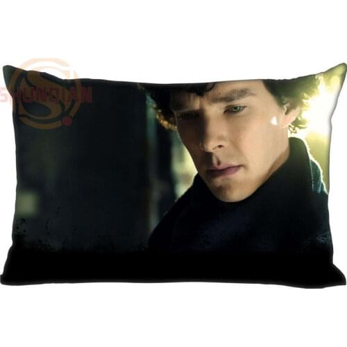Custom Pillowcase BBC Sherlock rectangle Zipper Pillow Throw Pillow Case Cover 45x35cm(One Side) Printed