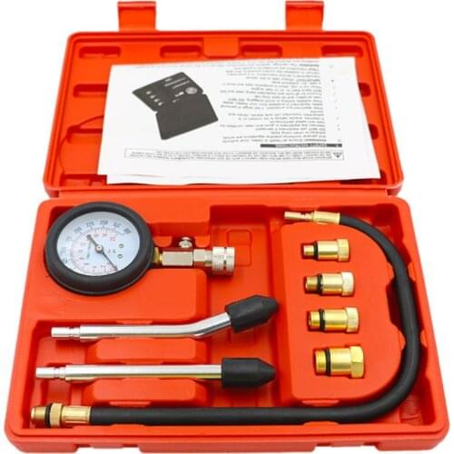 Portable Motor Auto Petrol Gas Engine Cylinder Pressure Gauge Compression Tester