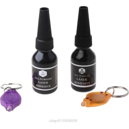 5 Second Fix UV Light Glue 15ml with UV Lamp Strong Bonding For Ceramic Glass A22 21 Dropship