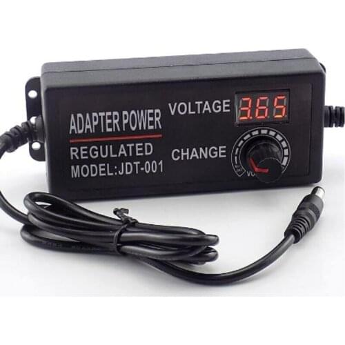 AC to DC 3V-12V 3V-24V 9V-24V Adjustable Power Adapter Universal Power Supply Adaptors With Display Screen of Voltage Regulated