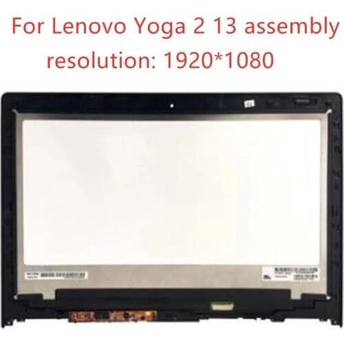 Free Shipping LCD Touch Digitizer Screen Assembly B133HAN02.0 LP133WF2 SPA1 For Lenovo Yoga 2 13 yoga2 13 LCD screen Assembly