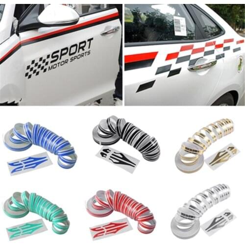 Car Waistline Stripe Ribbon Sticker Car Decoration Bumper Body Sticker Motorcycle Car Decoration Sticker