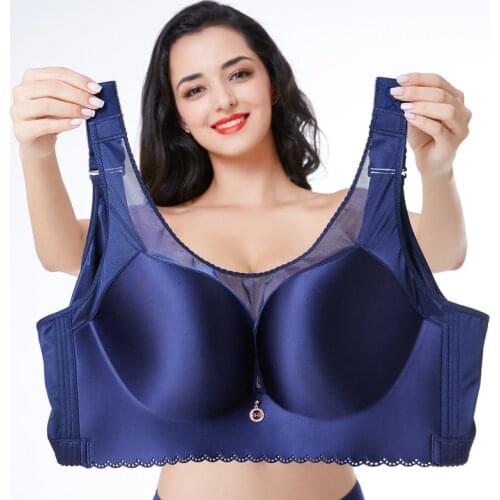 Large cup anti-sagging bra BCDE cup lingerie femme top female brassiere push up big size bra 52E 120E