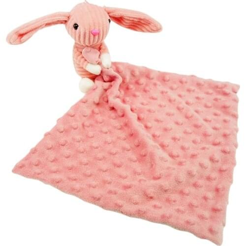 Baby Soother Appease Towel Soft Animal Doll Teether Infants Comfort Sleeping Nursing Cuddling Blanket Toys Shower Gifts D0AF