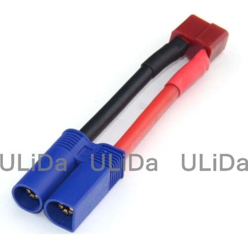 EC5 Male to Female T-Plug (Deans Style) Female Adapter 5CM 12AWG Wire Cable For Rc Car Helicopter Quadcopter