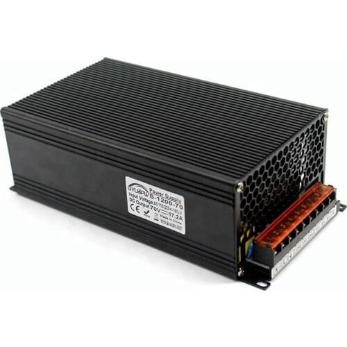 Single Output DC 70V Switch power supply DC70V 17.2A 1200W Power Supplies led driver transformer AC110v 220v For cnc cctv Motor