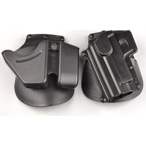 CU9 Handcuff Holster Tactical Pistol Holster Double Stack Magazine Case Pouch for Outdoor Hunting Accessories