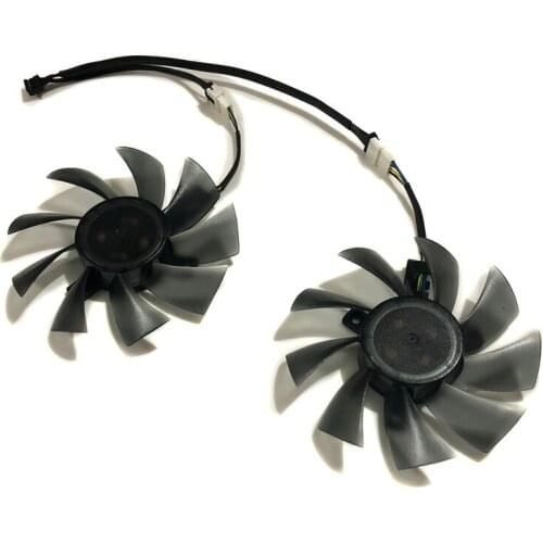 2Pcs/set Computer Radiator Alternaitvie VGA Card Cooler Fans For HIS R9 290 R9 290X iPower Graphics Cooling
