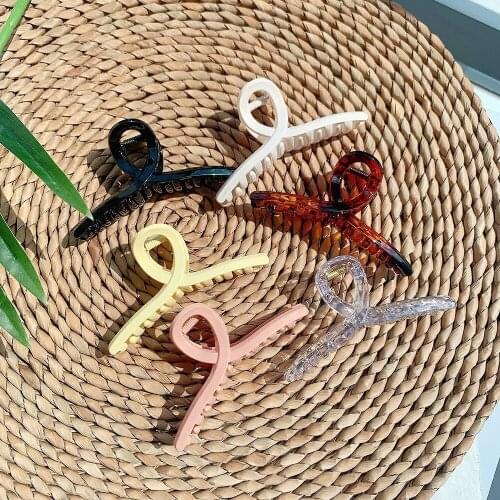 Korea ins girls hair clips elegant and simple clip cross line ink hair clip large wash clip hair accessories hair clips