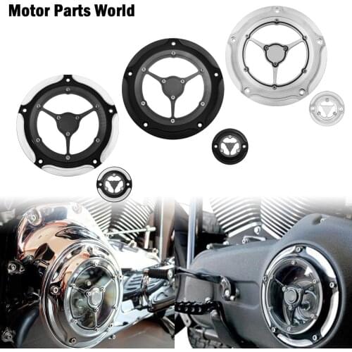 Motorcycle 5-Hole Engine Derby Cover Timing Timer Cover CNC Clarity Cover For Harley Touring Road King 2017-later FLHTKL FLHTCUL