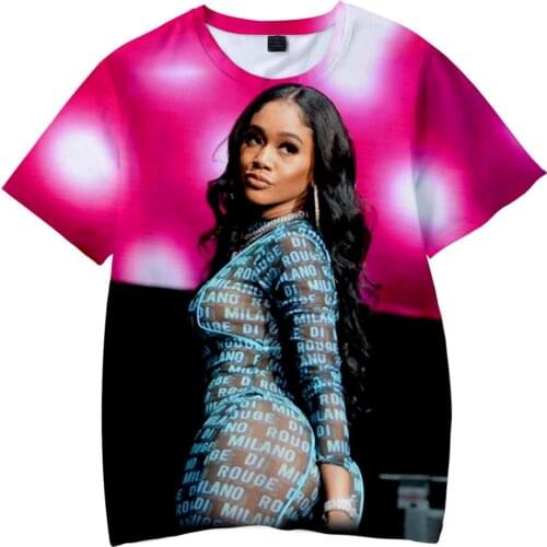 Hot Sale Singer Saweetie Men/women 3D Printed T-shirts Summer Fashion Casual Harajuku Style T Shirt Streetwear Tops