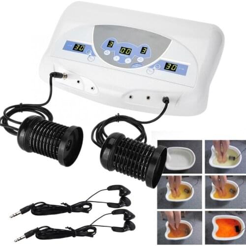 Foot Massager Detox Machine Foot Spa Bath Basin Ionic Clean Aqua Cell Spa Machine Detox Foot Bath Array Aqua Relaxation Massage