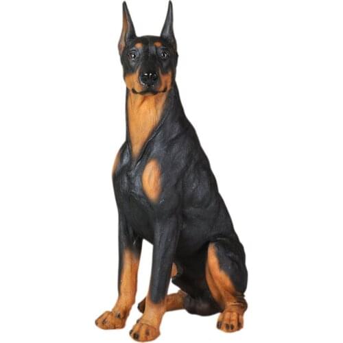1/6 Scale Animal Model High Imitation Doberman Model Pet Dog For 12' Action Figure Body Scene Accessory parts collection show