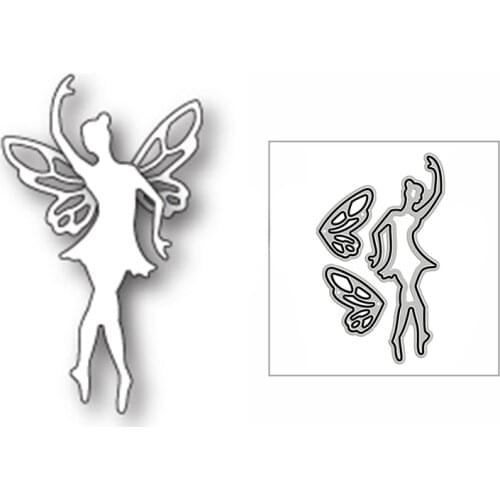 New Elegant Dancer Fairy Girl 2020 Metal Cutting Dies for DIY Scrapbooking and Card Making Decorative Embossing Craft No Stamps