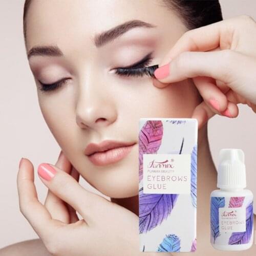 10ml Transparent False Eyebrow Glue 3-4s Fast Dry No Odor No Simulation Eyelashes Extension Glue Adhesive Long Lasting Makeup