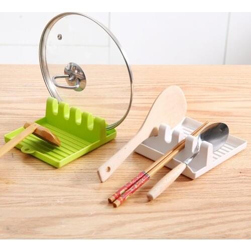 Spatula Rack Simple Kitchen Tools Practical Plastic Storage Tray Spoon Pad Anti Dripping Kitchen Hanging Rack