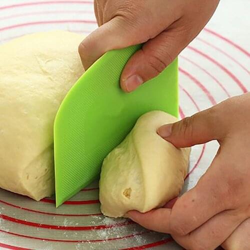 2pcs Cake Scrapers Cream Smooth Dough Spatula Baking Scraper Multipurpose Kitchen Scrapers For Pizza Dough Pastry Cake