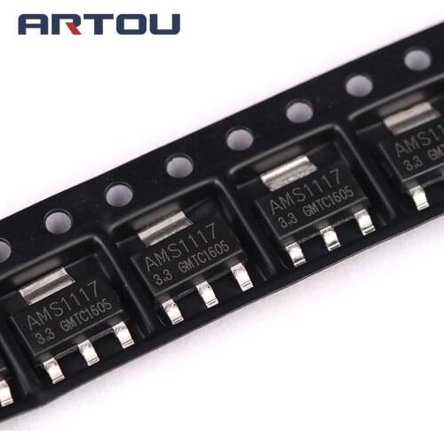 10PCS AMS1117-3.3V AMS1117 1117 3.3V 1A Voltage Regulator LDO SOT-223