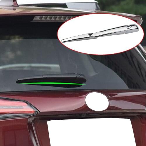 Carmilla for Toyota RAV4 2013 2014 2015 2016 2017 2018 Chrome Rear Window Windshield Wiper Arm Blade Cover Trim Overlay