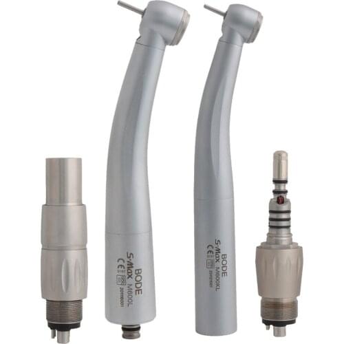 Dental LED Fibre Optic High Speed Handpiece Dental Air Turbine Coupling 6Holes M6 Coupler/Adaptor BODE Fit S-MAX M600L