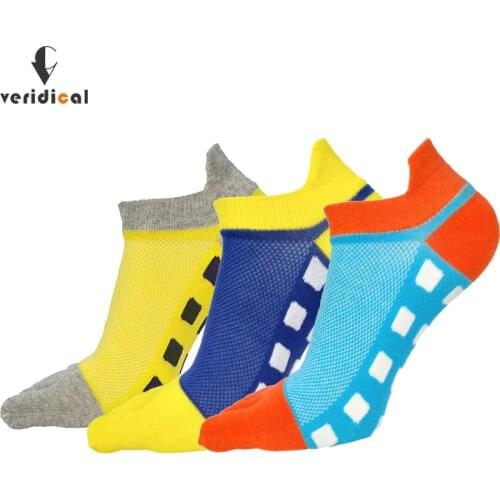 Veridical 5 Pairs/Lot Cotton Toe Socks Men Boy To Protect Ankle Socks Five Finger Socks Fashion Compression Mesh Crew Boat Socks