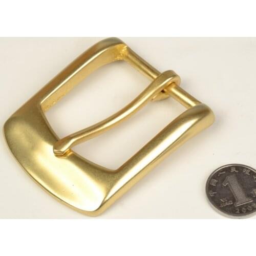 DIY leather craft inner 35mm solid brass material pin belt buckle 3pcs/lot
