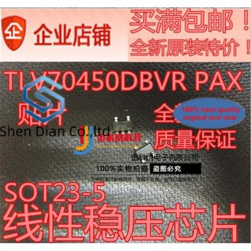 10pcs 100% orginal new in stock TLV70450DBVR PAX SOT23-5 linear regulator chip