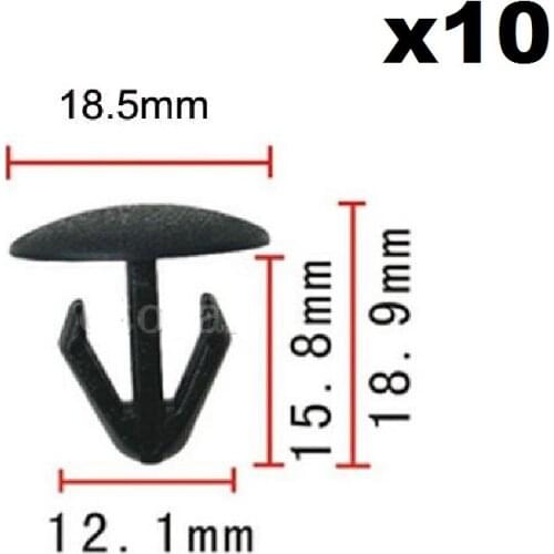 10pcs OEM Fastener Rivet Retainer Clip For Honda, For Toyota (18x15x8mm) 74842-659-0030 Fixed Buckle