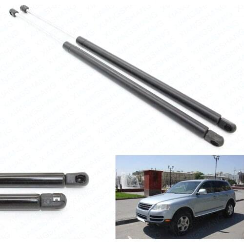 2pcs Front Hood Auto Gas Spring Struts Charged Prop Lift Support For 2004-2006 20072008 2009 2010 Volkswagen Touareg 21.22 inch