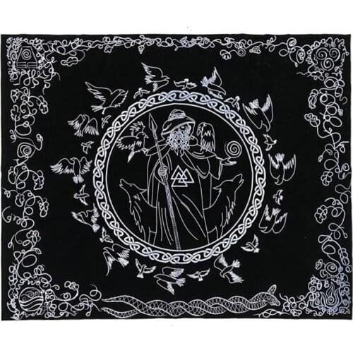 74x60cm Divination Altar Prayer Tablecloth Board Game Astrology Velvet Table Cloth Playing Cards Pad Home Decor