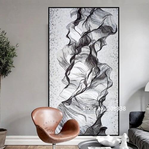 Free shipping Ink painting Mosaic Wall Art