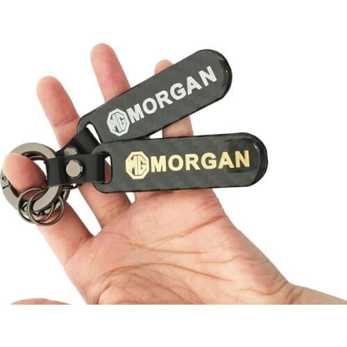 3D Metal/Carbon Fiber Keychain MG Logo Keychain Keyring Key Chain Auto Key Ring Holder For MG 5 6 XPOWER Cyberster Accessorie