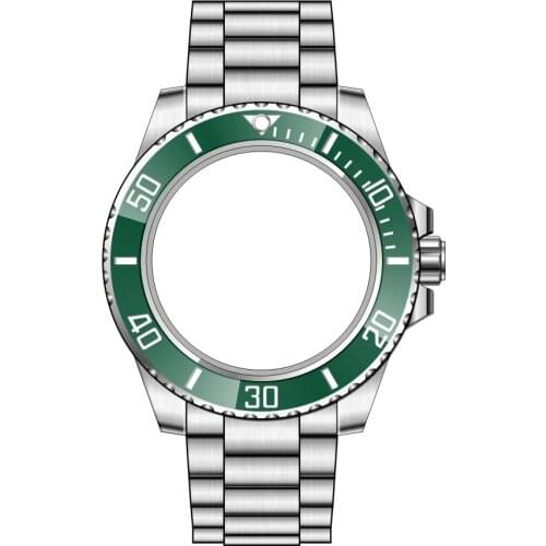 CASIMA Mens watch accessories 39.5mm aluminum frame stainless steel case suitable for Miyota 8215 ETA 2813 movement 6916