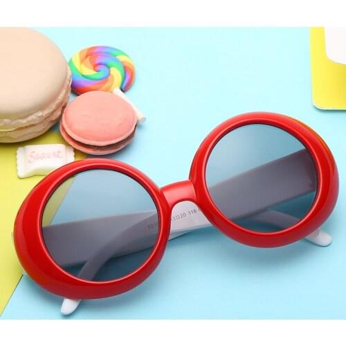 Lovely Kids Sunglasses Girls Boys Round Sun Glasses For Baby Circle Children Glasses Black Red Shades Goggle Oculos De Sol