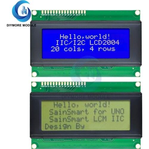 LCD2004 Display Module Blue/Green Screen Monitor 20X4 Character 5V For Arduino UNO R3 MEGA2560 Electronic DIY Kit
