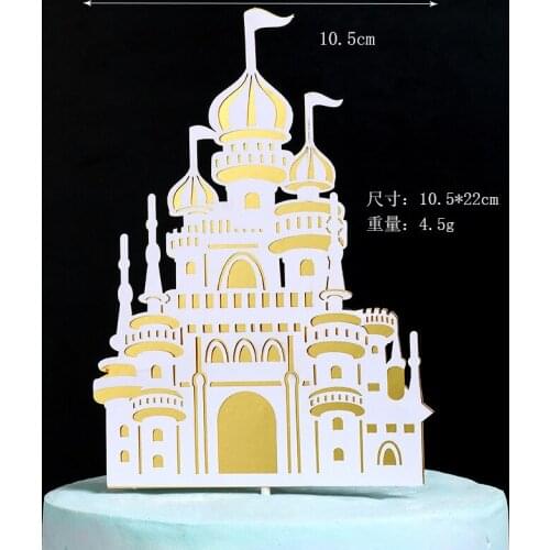 New Castle Prince Princess Happy Birthday Cake Topper Party Supplies Happy Birthday Cake Decorations Boy Girl Baby Shower