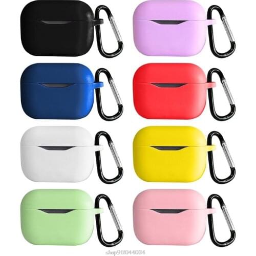 New Earphone Case For -Lenovo LP1 TWS Wireless Earphone Silicone Protective Case Cover With Anti-Lost Hook Portable Case N24 20