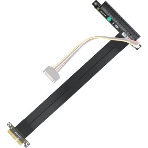 ADT-Link PCIe 3.0 x4 to x16 Riser Cable 32G/bps PCI-E 4x 16x Extender Conversion Cable PCI Express R23SL/R23SF