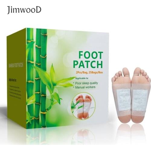 50pcs Patches(25 bags)+50pcs Adhesives Detox Foot Patches Pads Body Toxins Feet Slimming Cleansing HerbalAdhesive drop shipping