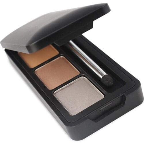 Customized Eyebrow Makeup 3 colors Private Label Waterproof Eyebrow Powder Palette