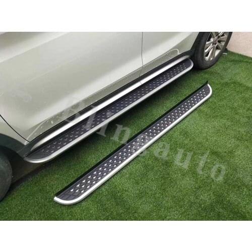 Fits for P-o-r-s-c-h-e Cayenne 2011-2017 2Pcs left right Aluminium running board side Nerf step bar pedal protector